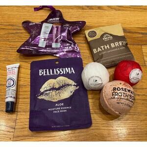 Beauty Bundle Bath Froth Bomb Sheet Mask Smiths Salve Raw Sugar Skin Care